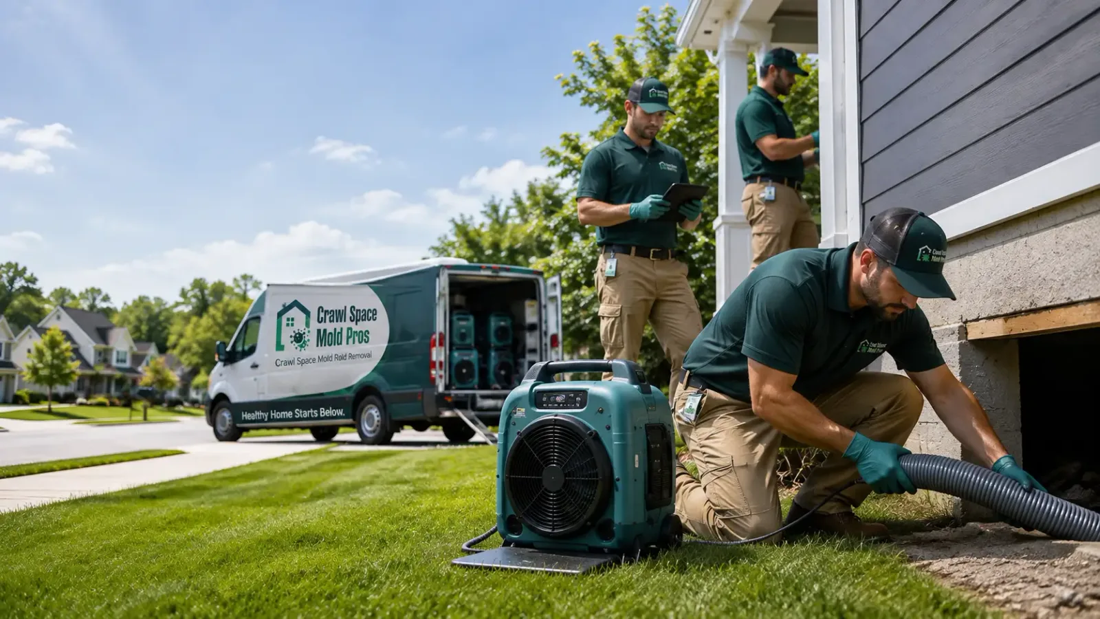 Crawl Space Mold Removal in Milan, OH